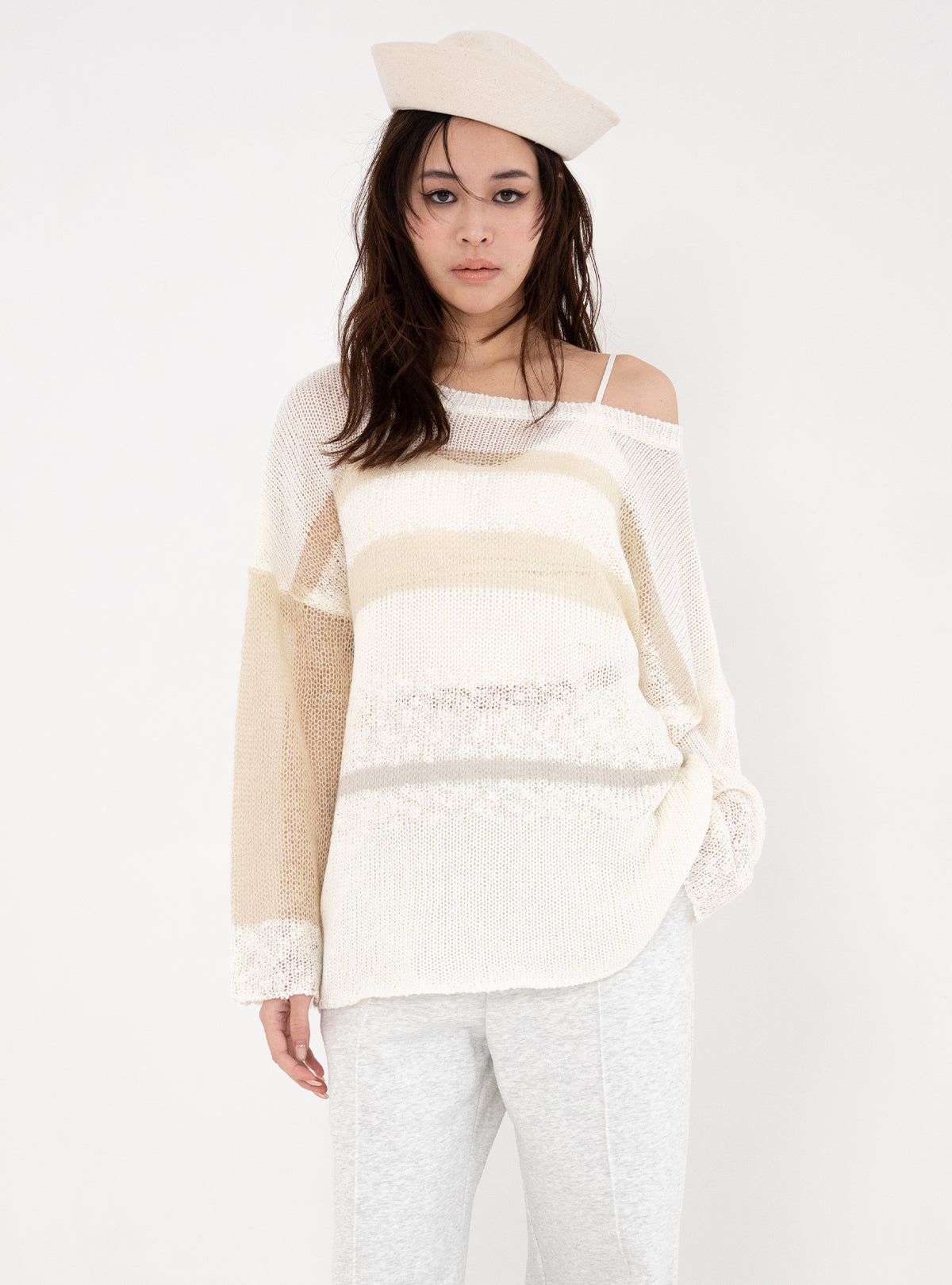 Color Block Loose Knit