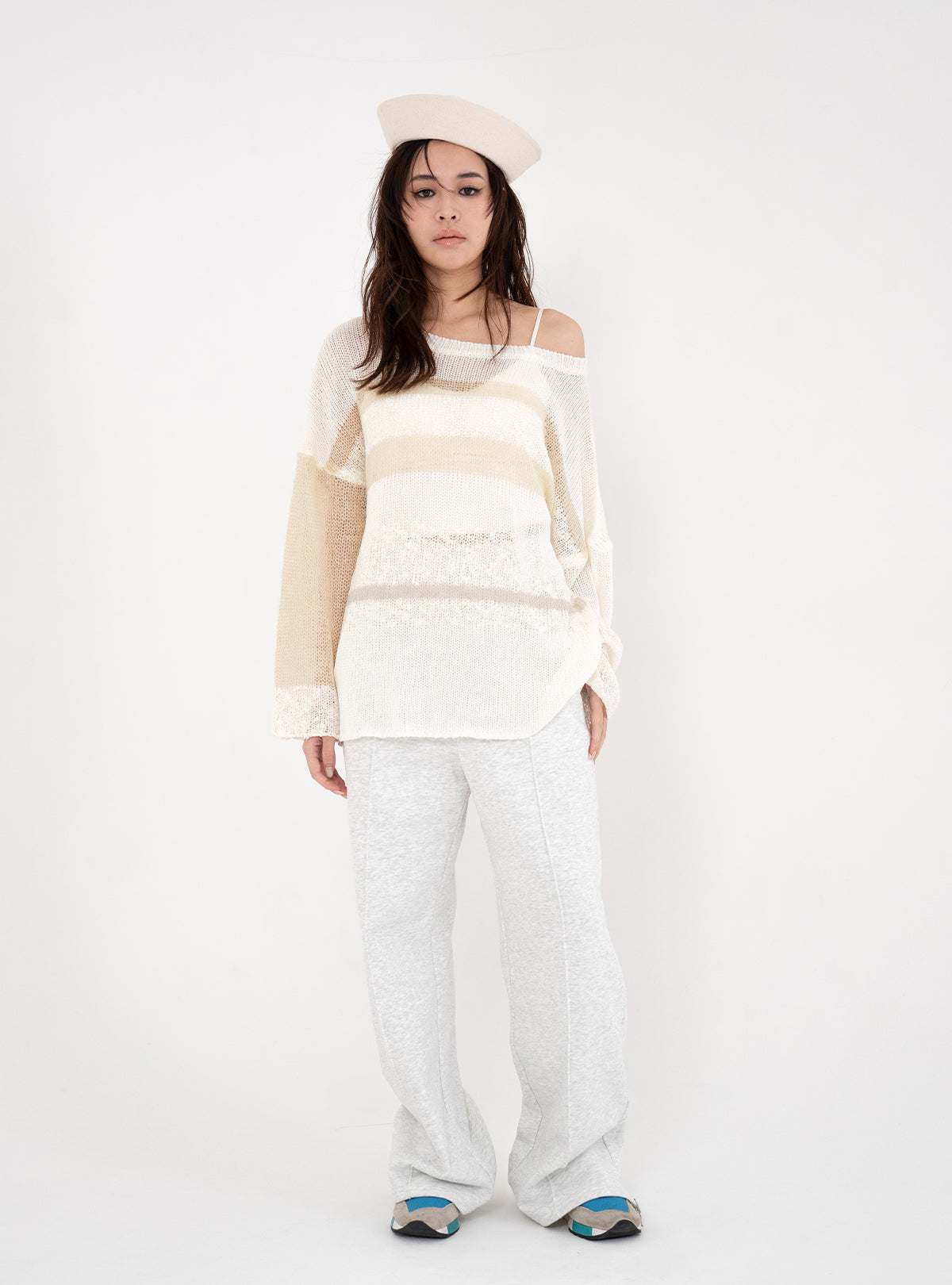Color Block Loose Knit