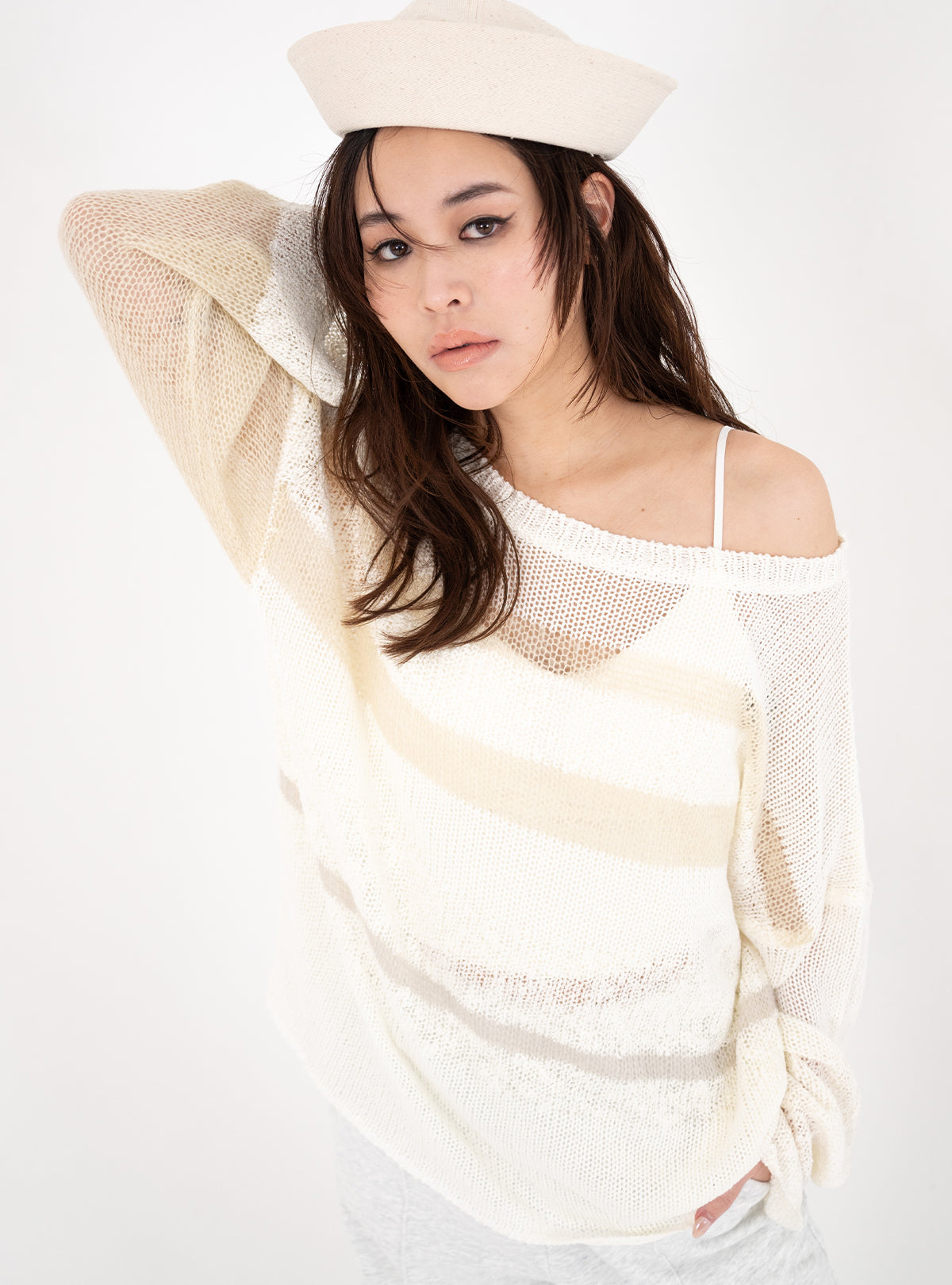 Color Block Loose Knit