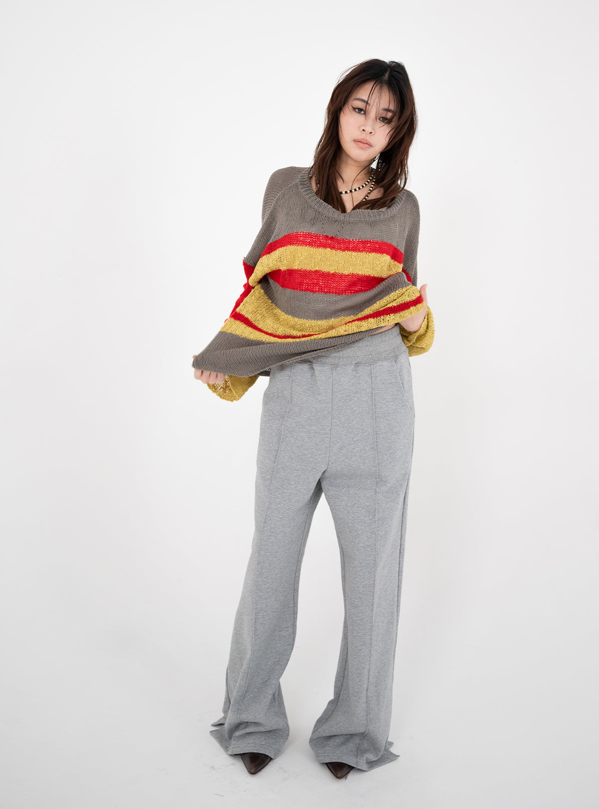 Color Block Loose Knit