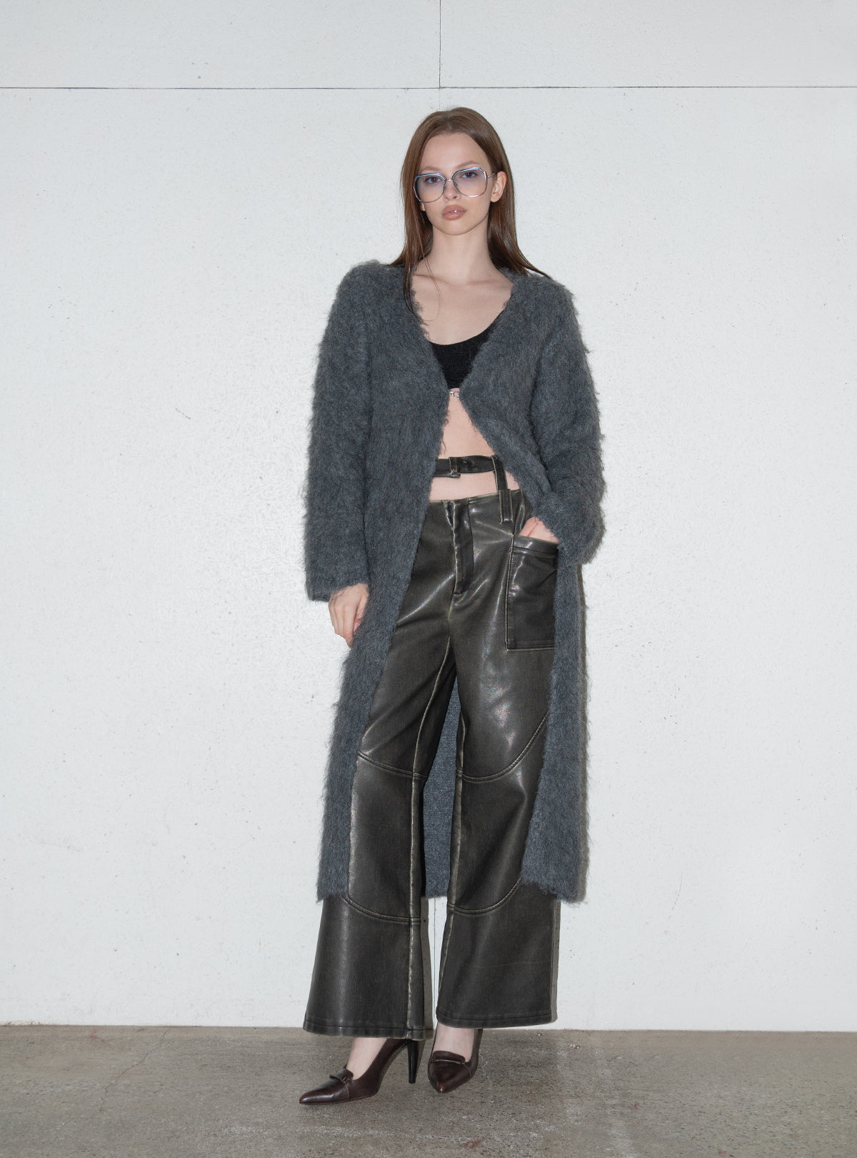 Modular Faux Leather Pants