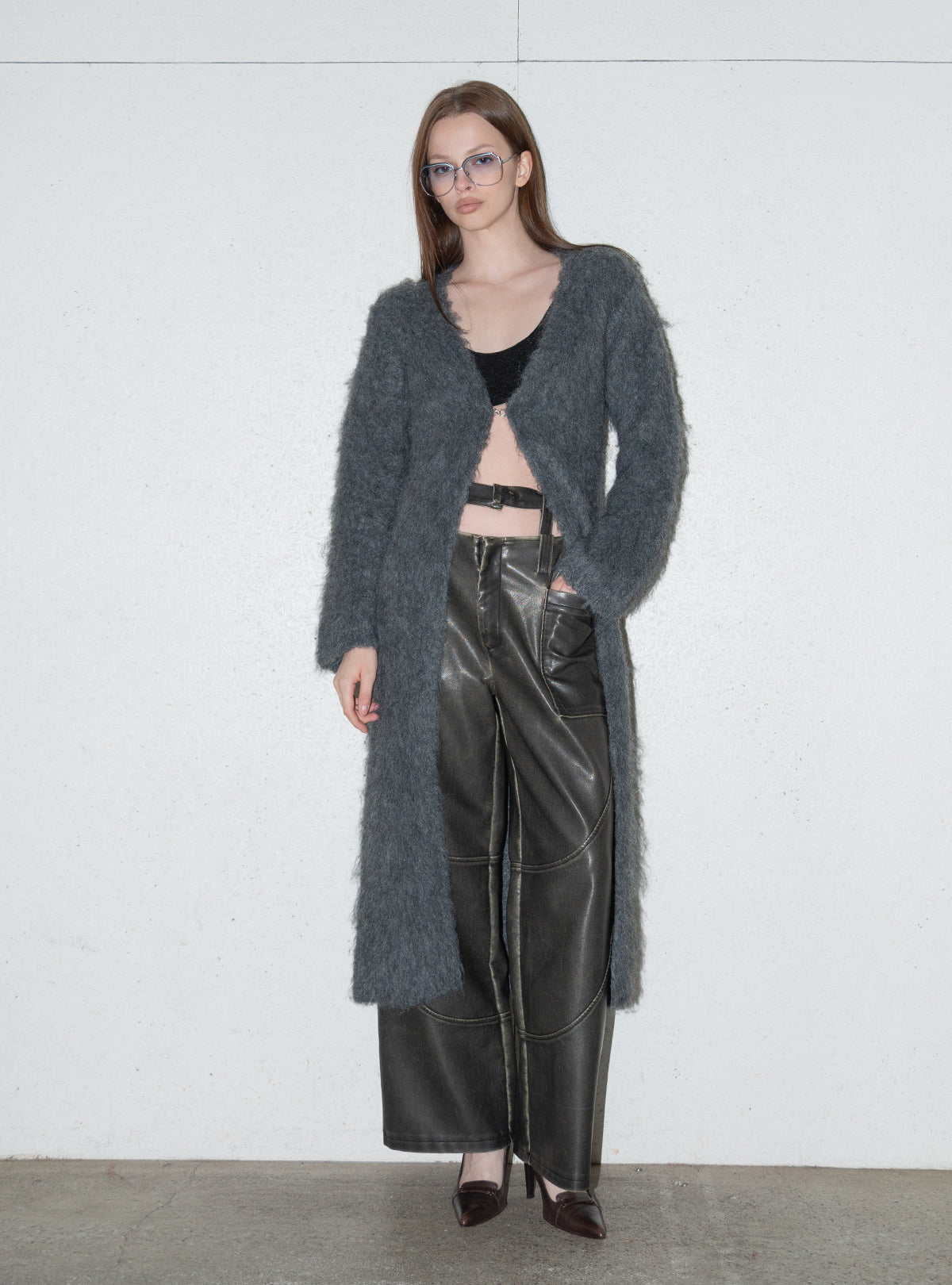 Modular Faux Leather Pants
