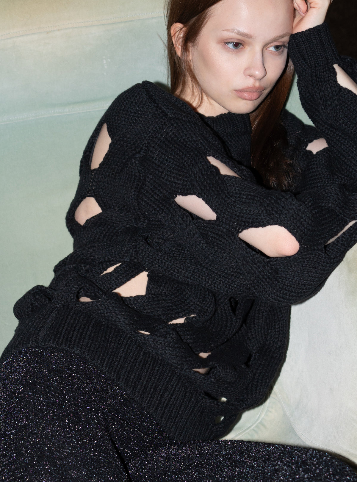 Skin Peek Cable Knit – JUEMI