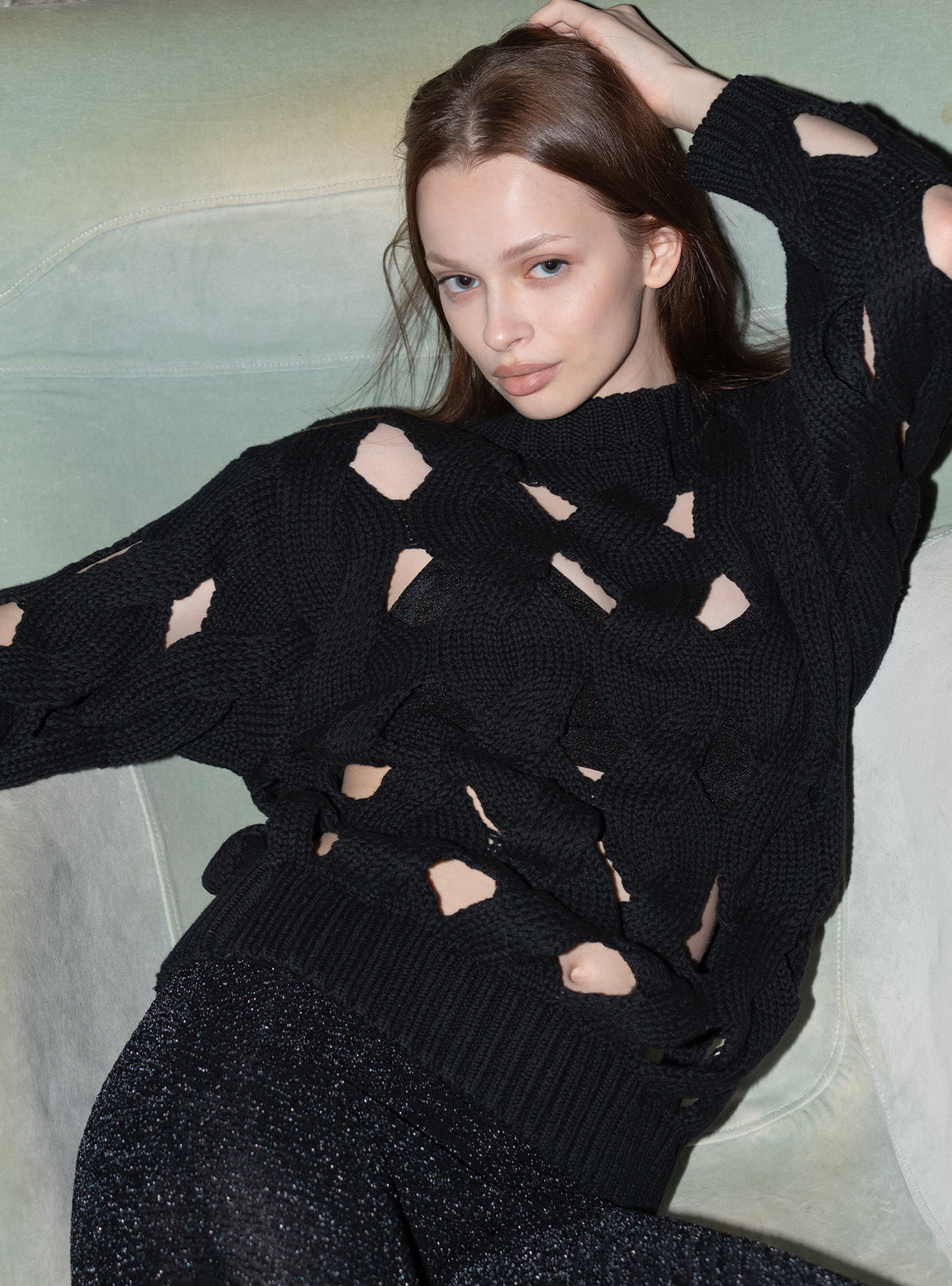 Skin Peek Cable Knit – JUEMI