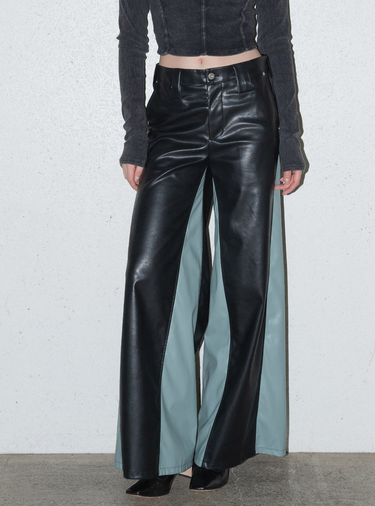 Bi-color LW Leather Pants