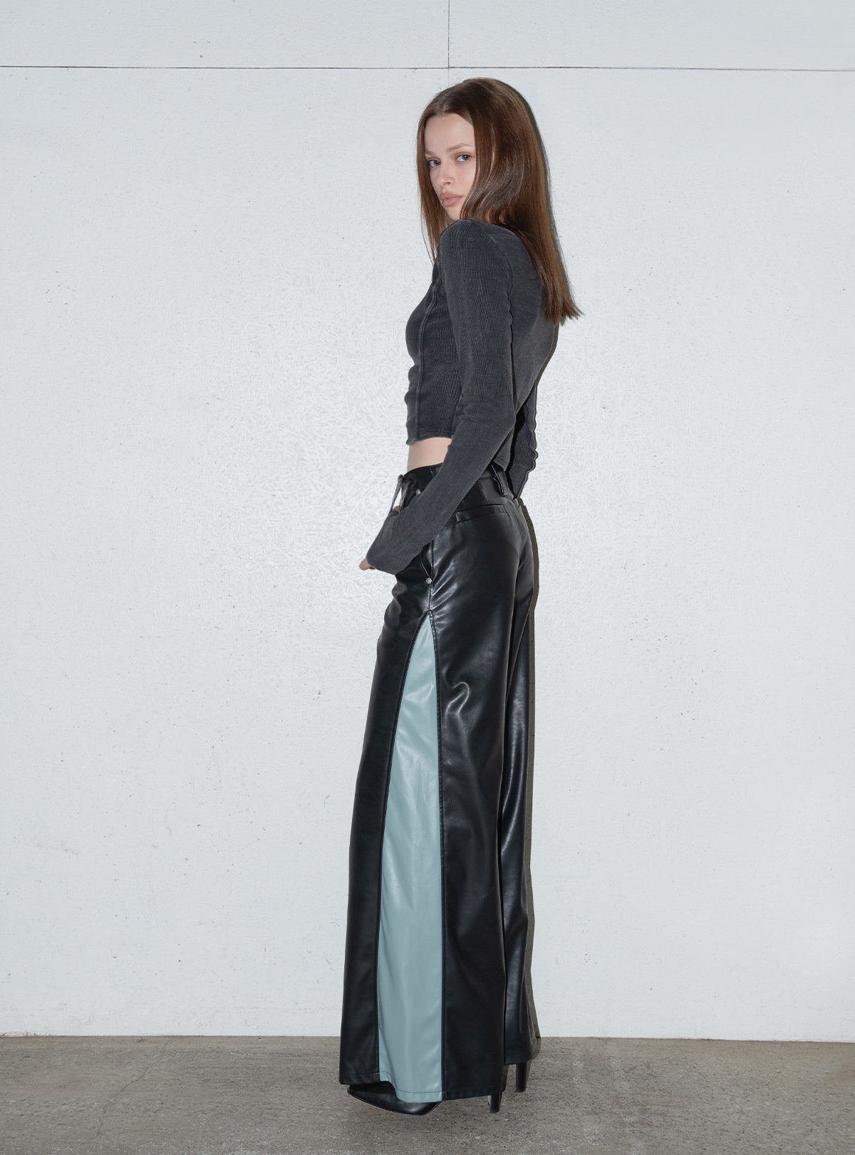 Bi-color LW Leather Pants