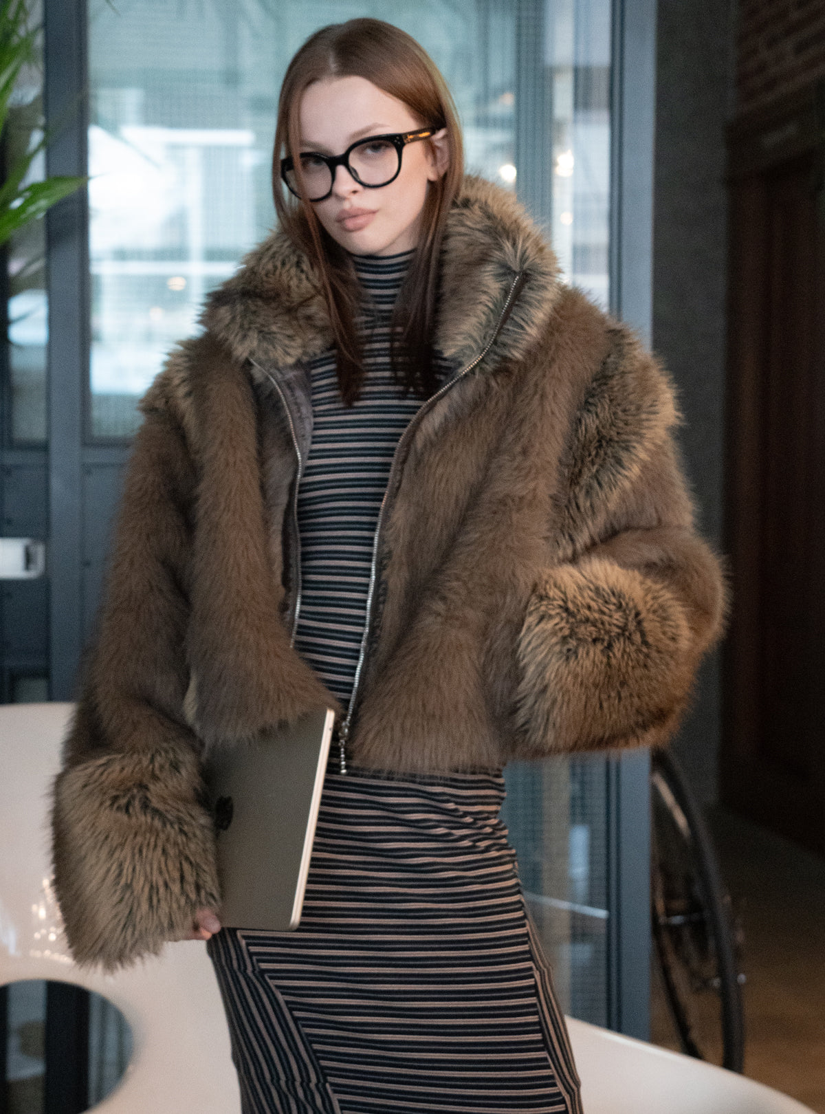 Blendique Fur Jacket
