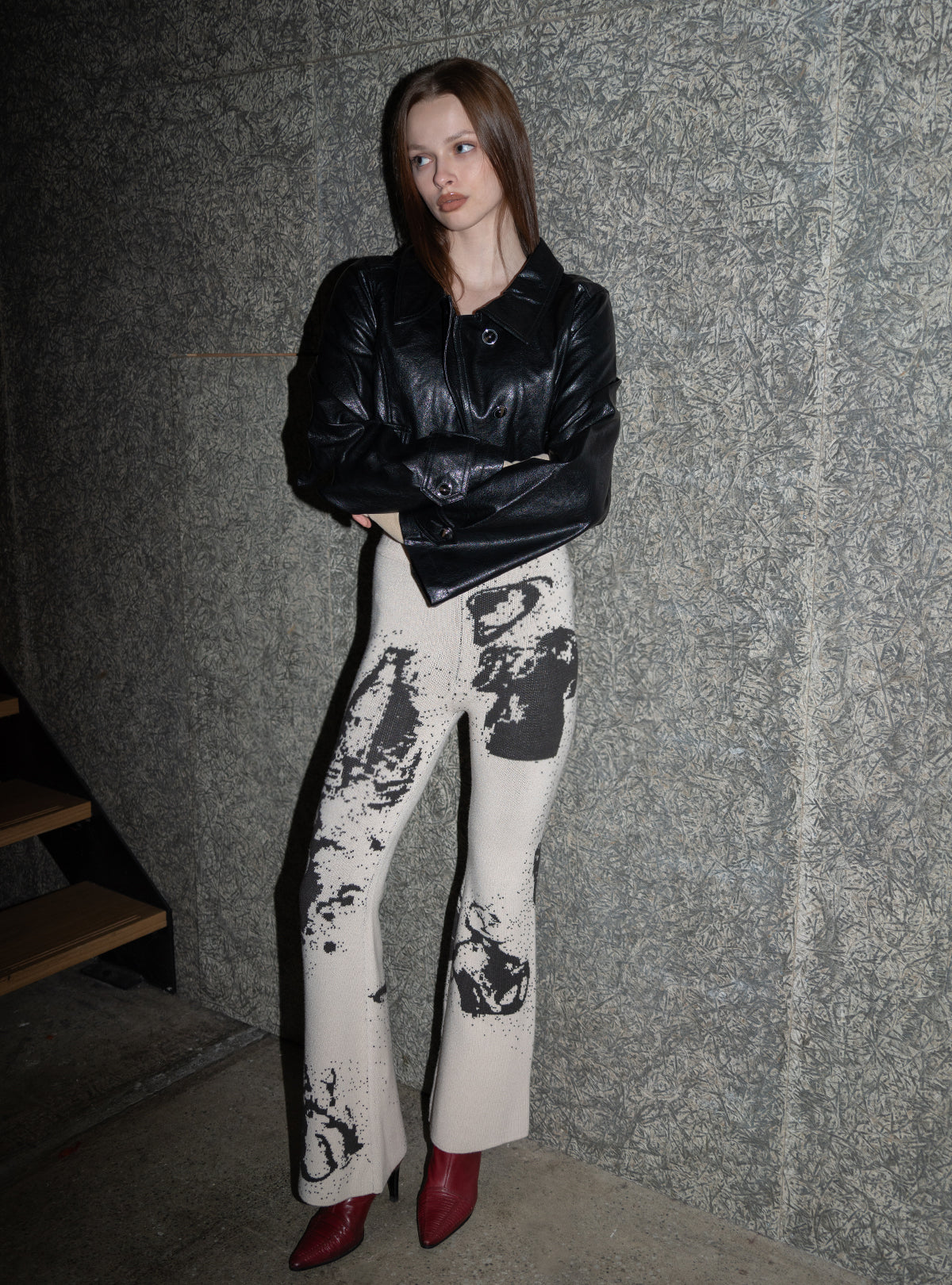 パンツ Juemi Dogu Knit Flare Pants Dogu Knit Flare Pants – JUEMI