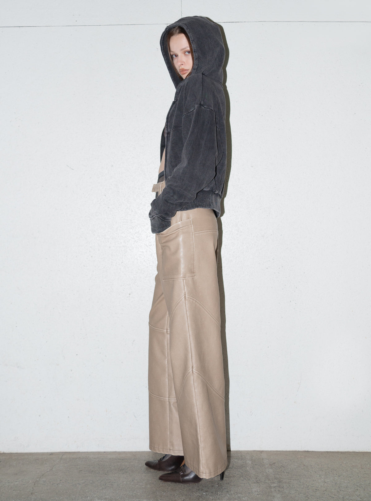 Modular Faux Leather Pants