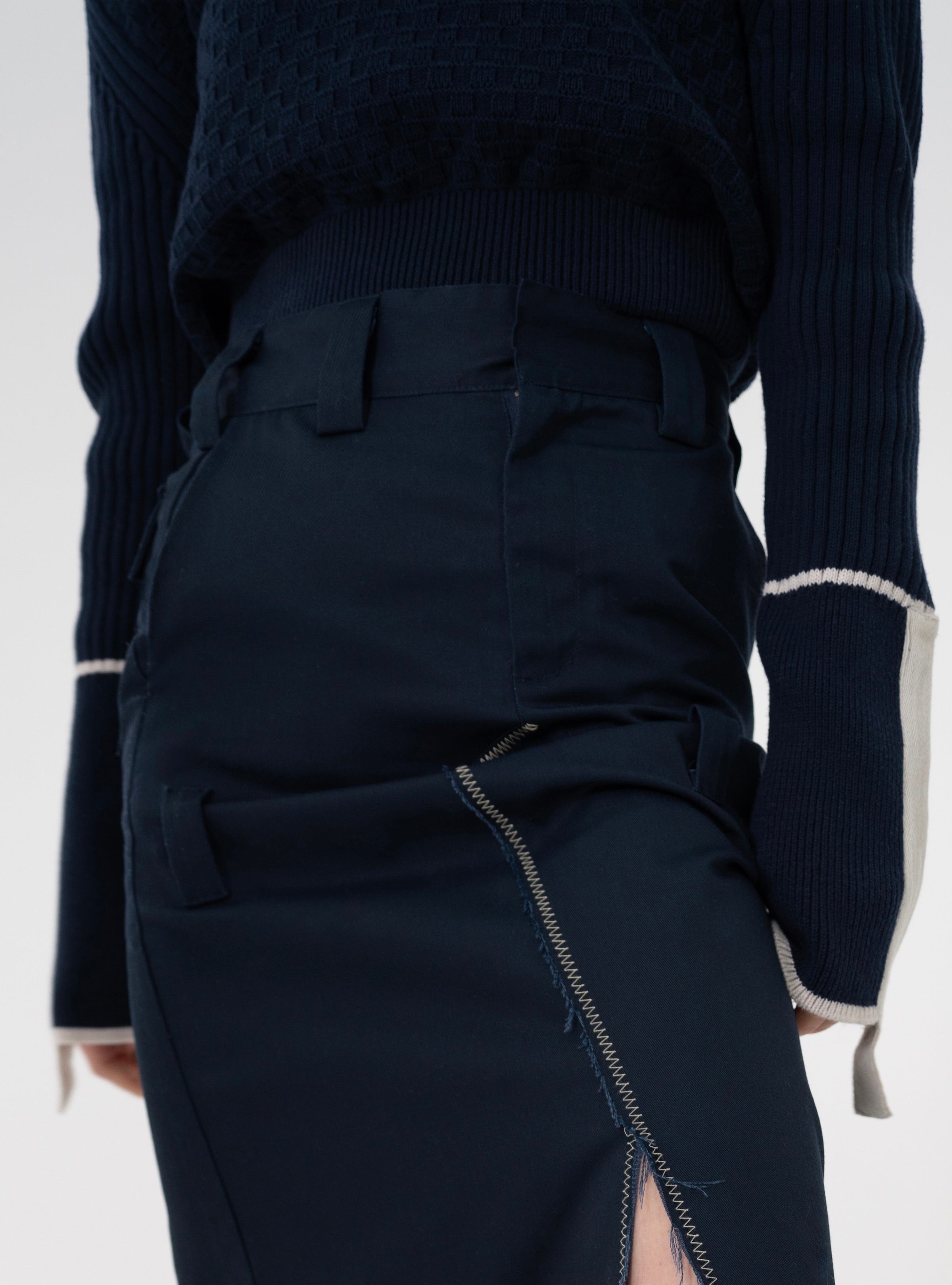 Juemi スカート Double-Belted Slit Skirt – JUEMI