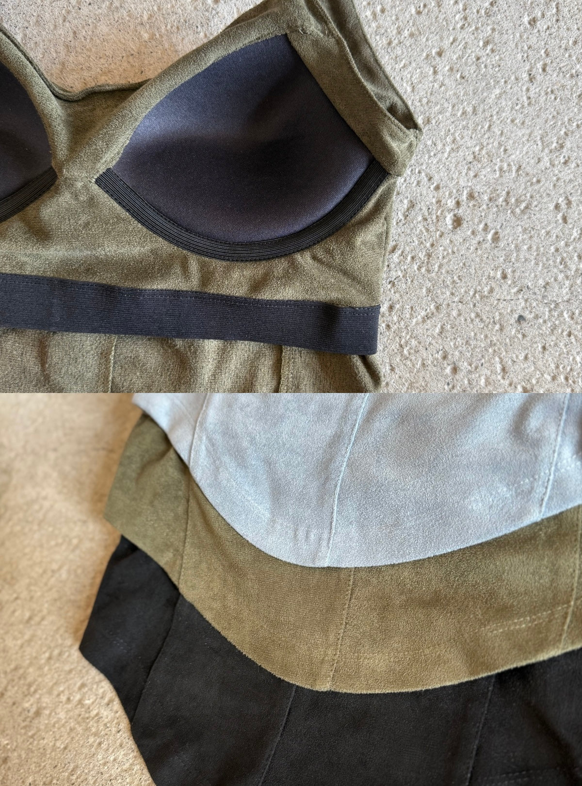 juemi ビスチェ　Suede Touch Bustier /beige Suede Touch Bustier – JUEMI