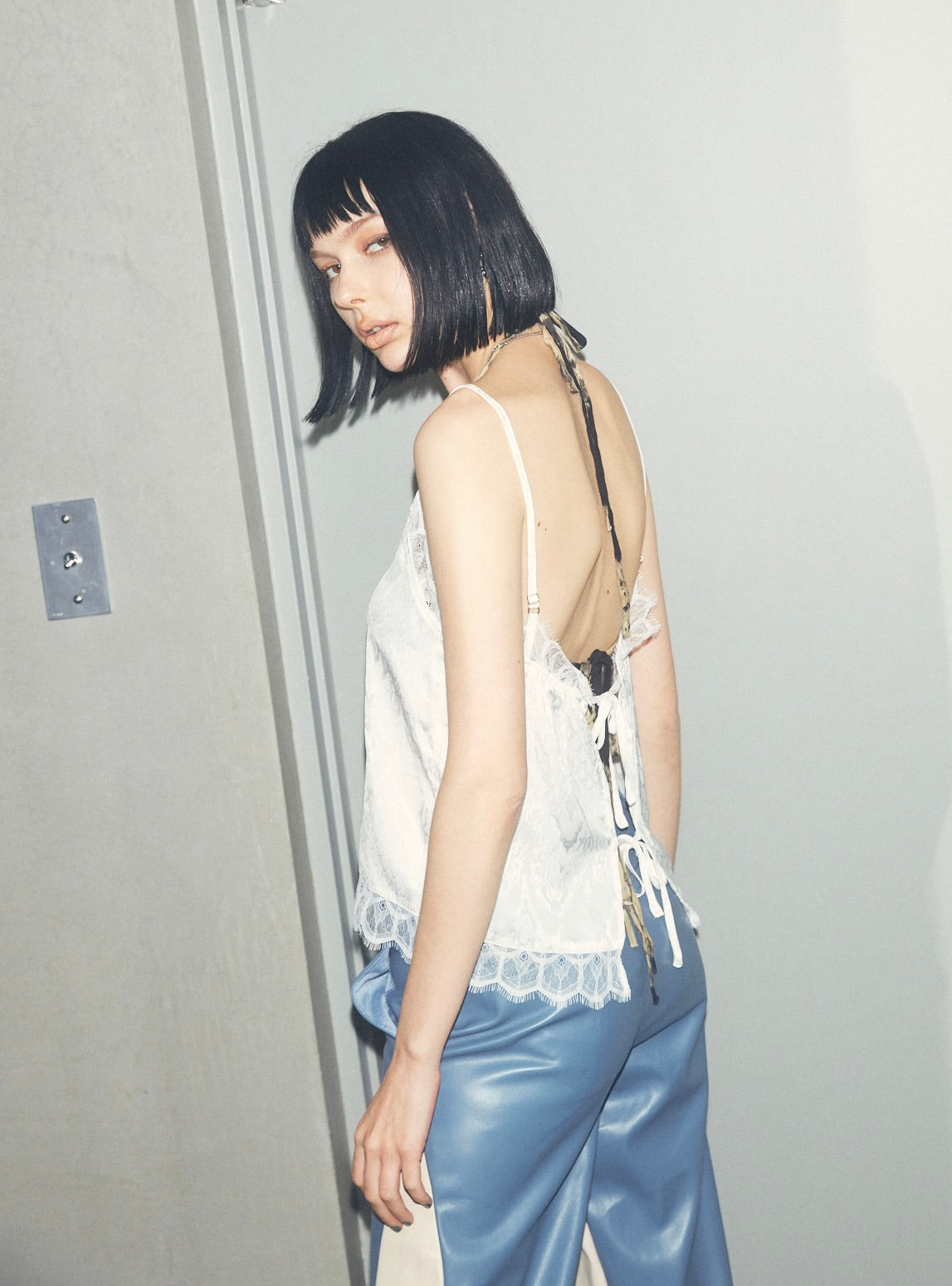 Back Knot Lace Cami