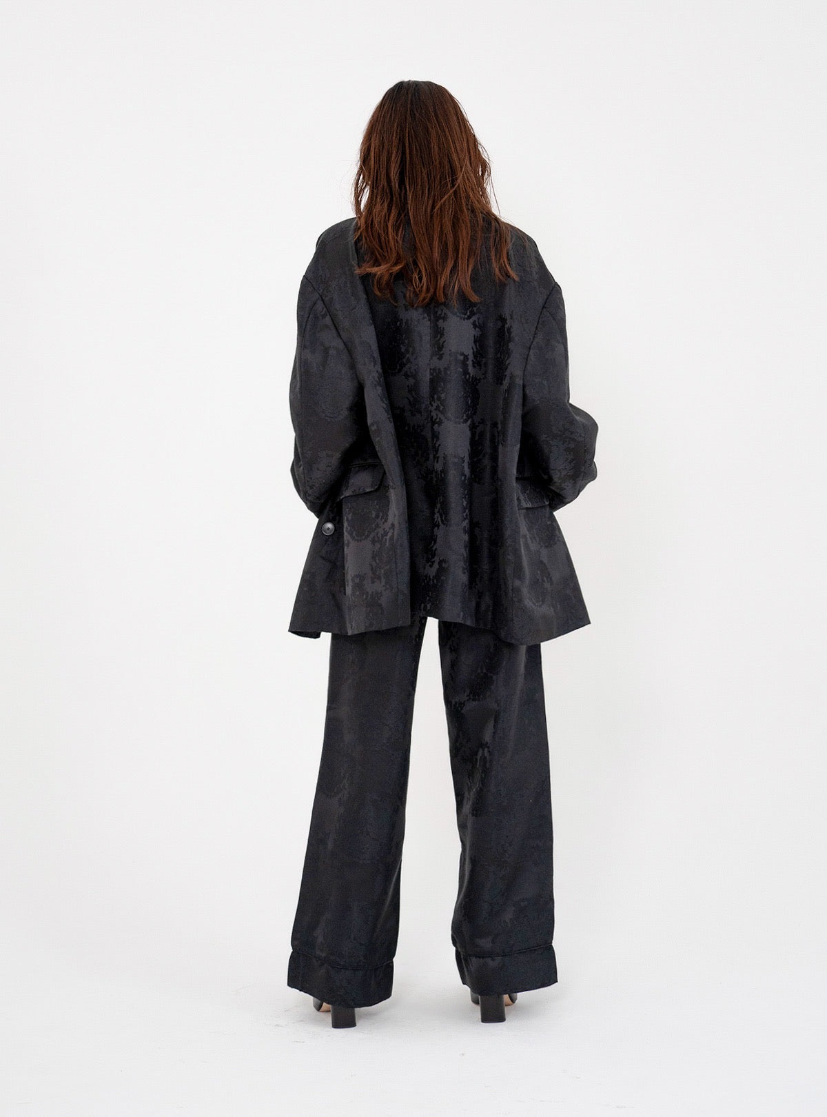 Satin Jacquard Over Jacket