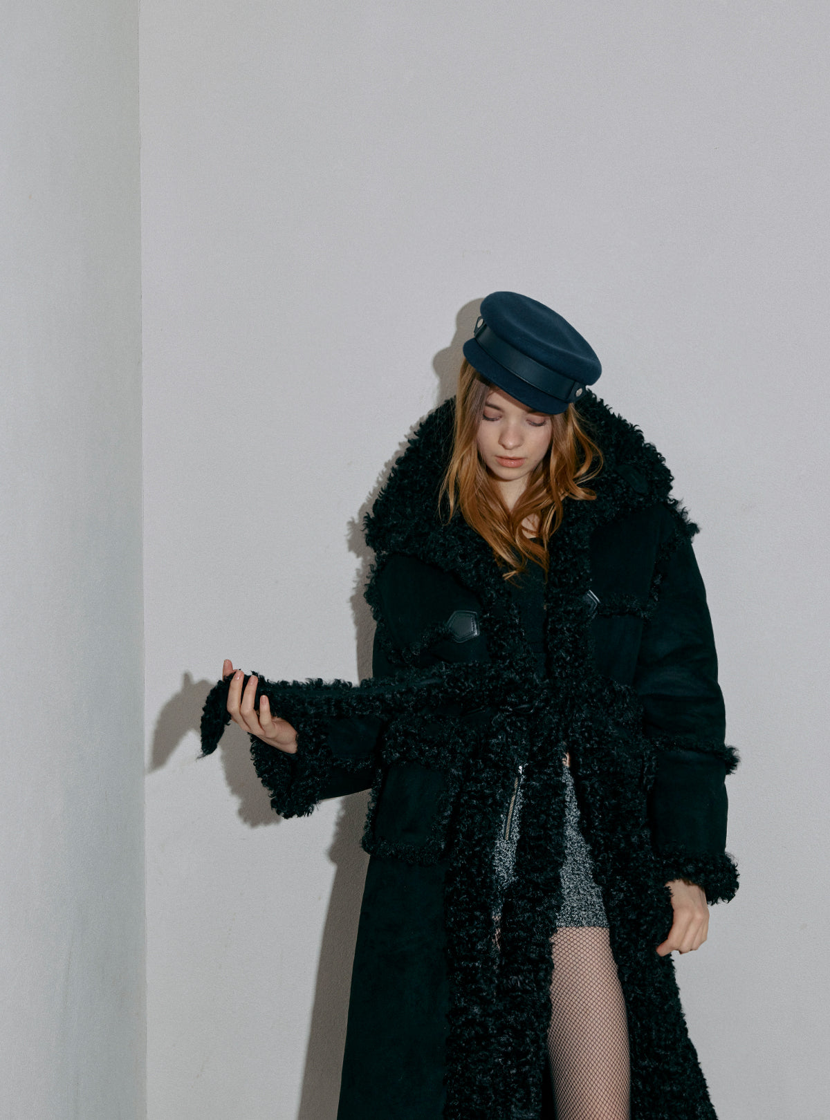 Curly Boa Long Mouton Coat – JUEMI