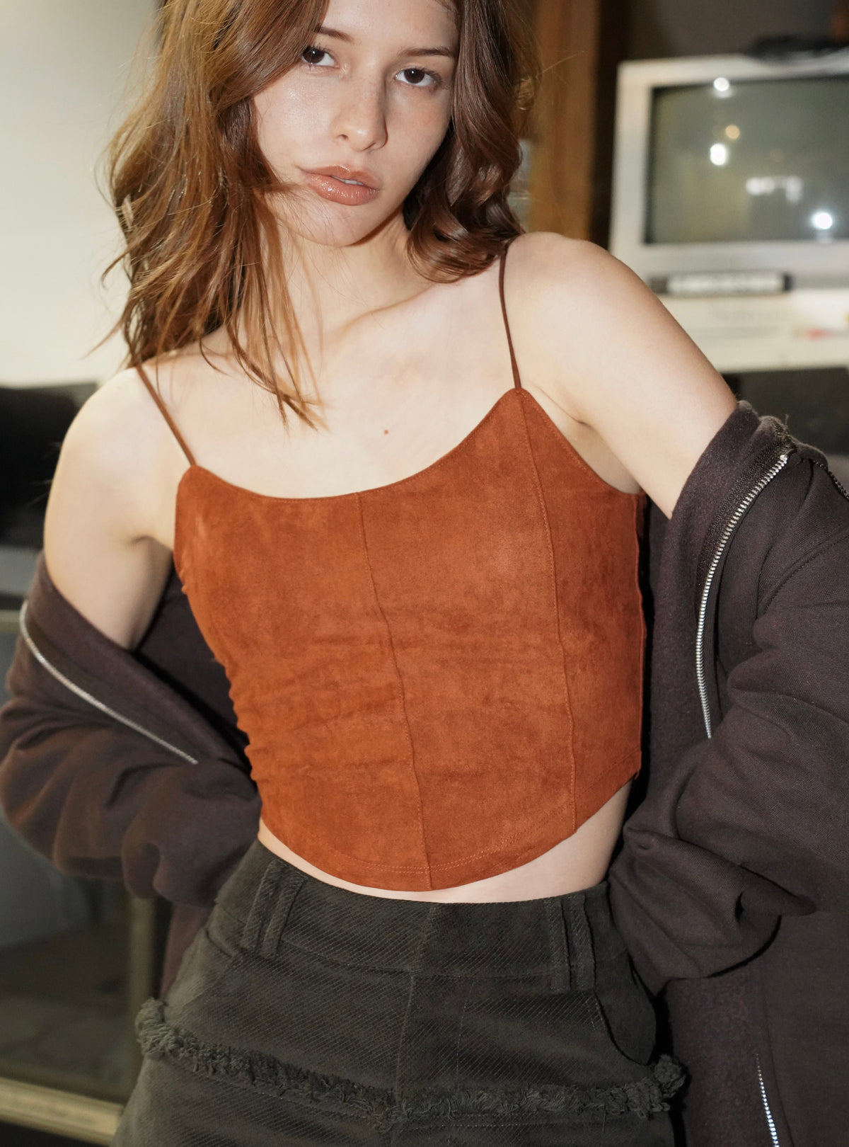 Suede Touch Bustier