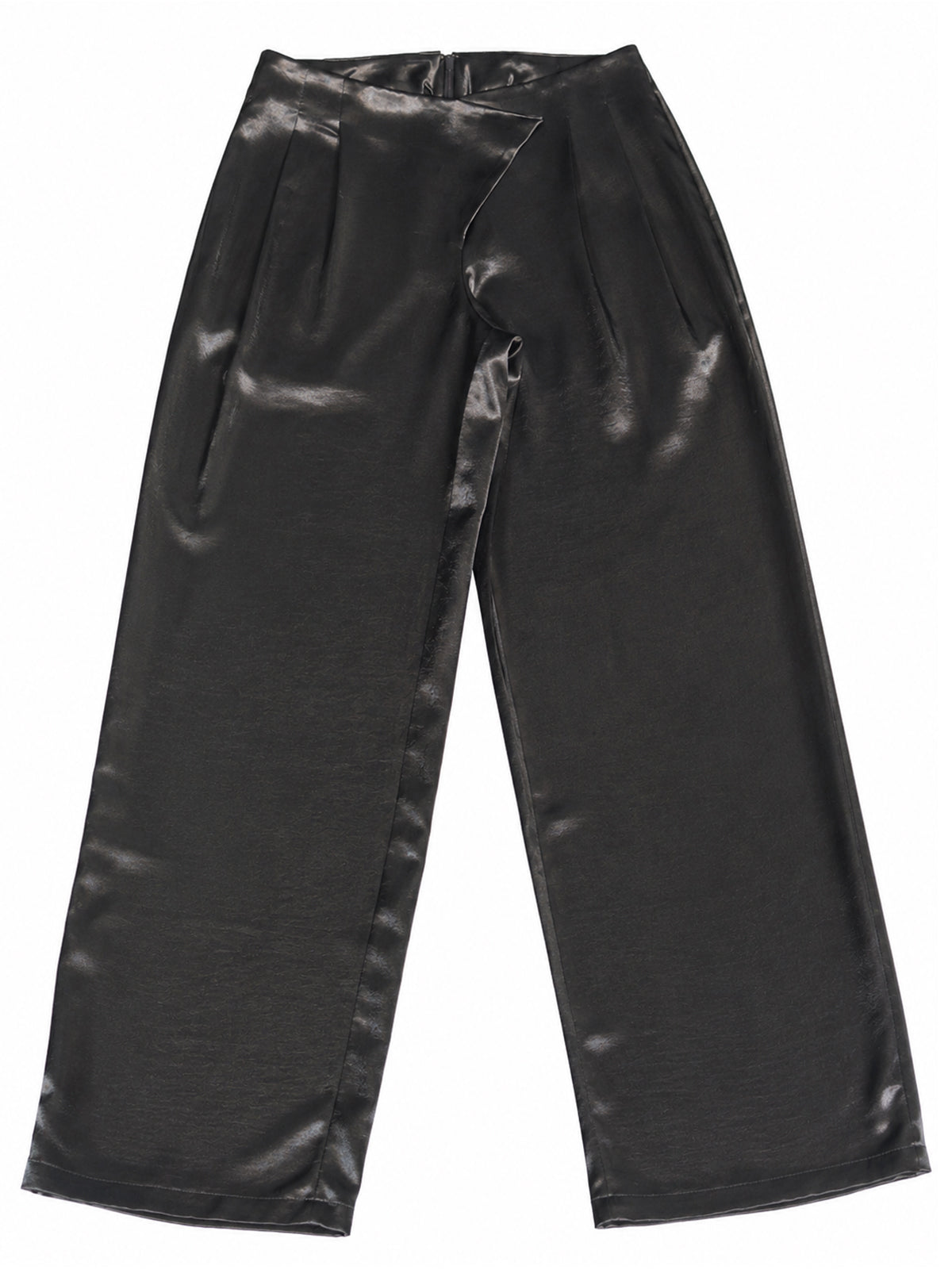 Cross Waist Satin Pants