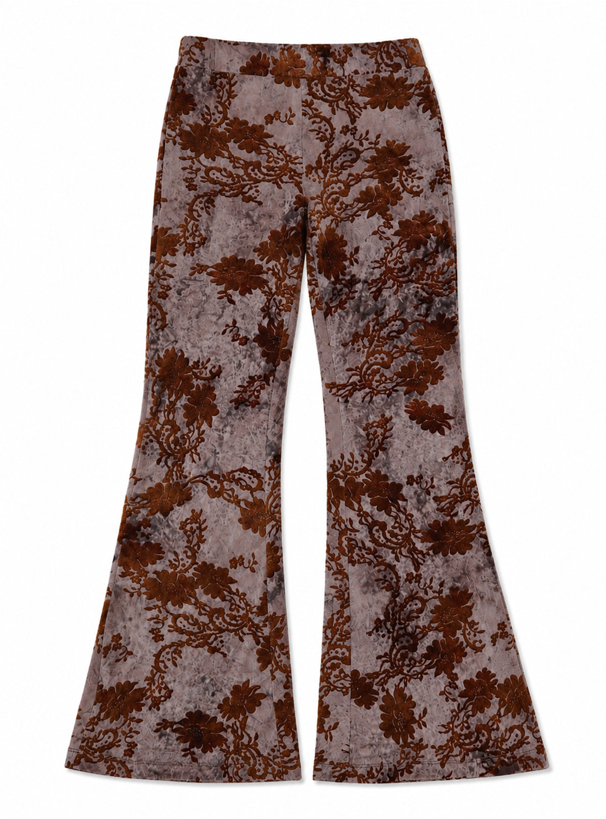 Flocky Tulle Flare Pants