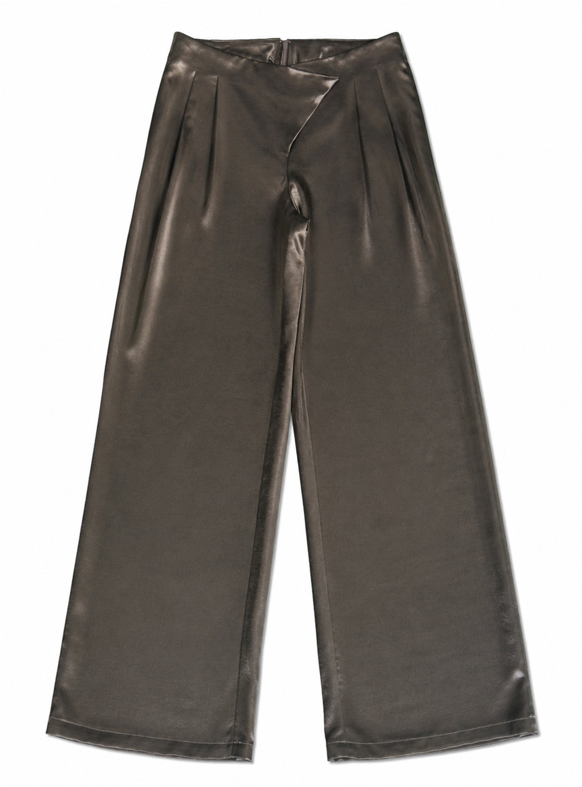 Cross Waist Satin Pants