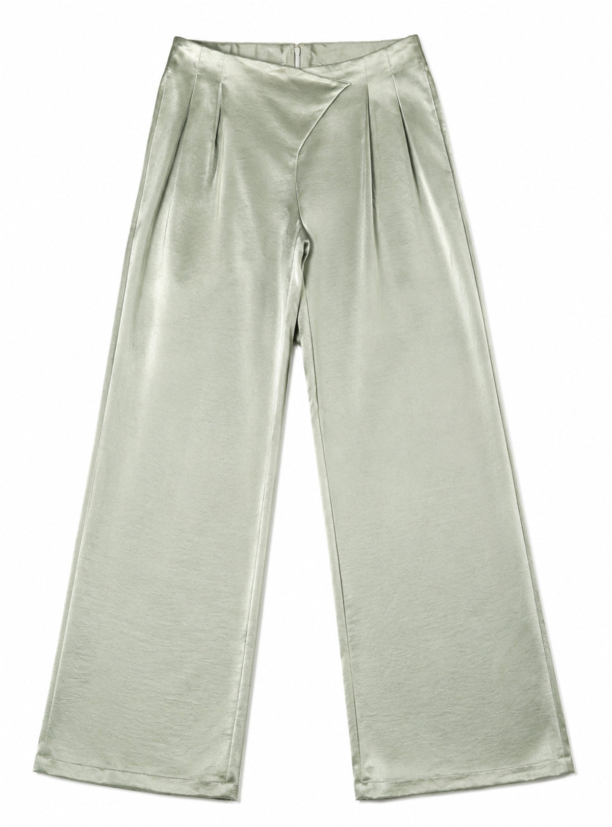 Cross Waist Satin Pants