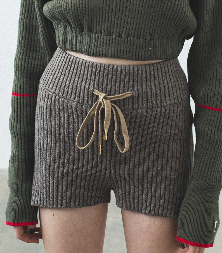 逸品】 - STAM ALEXIA juemi Shorts Knit Heather ジュエミ ショートパンツ - raffles.mn