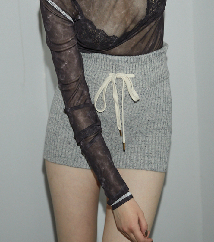 Juemi Heather Knit Shorts