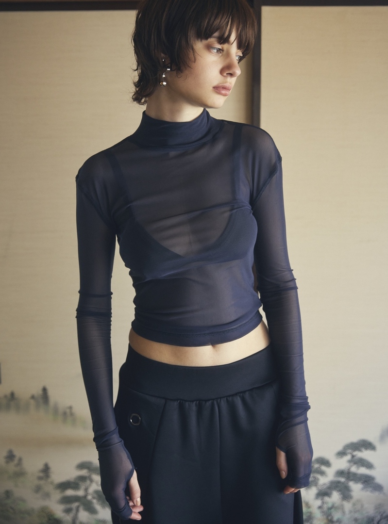  Sheer Stich Tulle Tops
