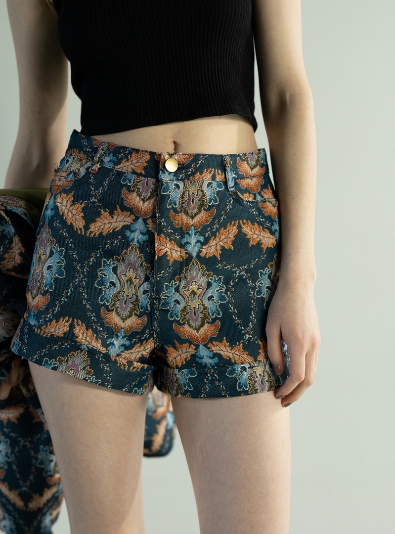 Oriental Jacquard Shorts